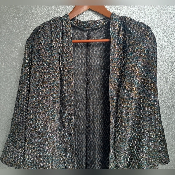 Open Cover Up Sparkles With Metallic Threads - Picture 8 of 9